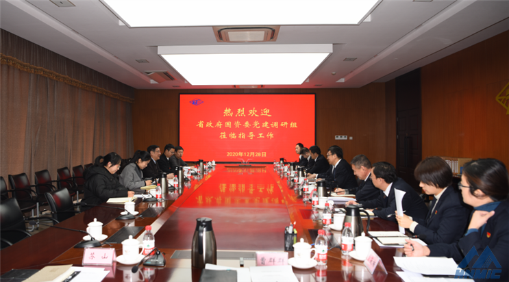 省政府國資委黨建調(diào)研組到集團(tuán)公司檢查指導(dǎo)